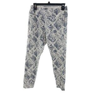 PINK Sport Leggings White Gray Activewear Snake Print Womens Size Large